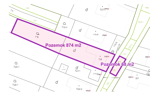 Pozemok 942 m2, Brestovany